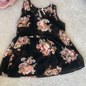 Razor back blouse